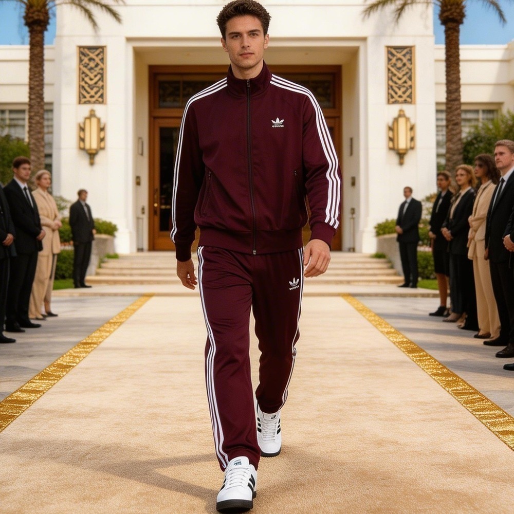 Adidas Originals Unisex Maroon Track Pants IN4678 Mens L Womens XL - Pants ONLY